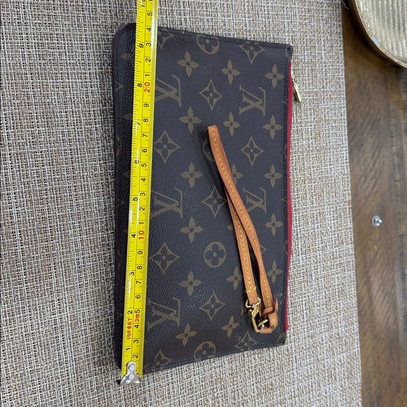 Louis Vuitton Monogram never full Brown and Red pochette - Picture 14 of 14